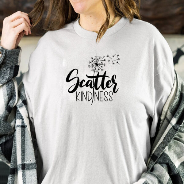 Scatter Kindness Dandelion Letter Casual Sweatshirt