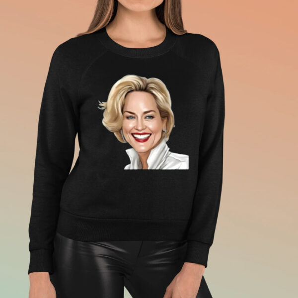 Sharon Stone Oscars White T-Shirt