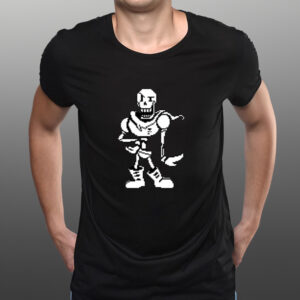 Shirt Stillstanningdnp Wearing Papyrus Battle Sprite-Unisex T-Shirts