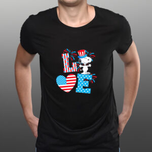 Snoopy American flag The Peanuts shirts