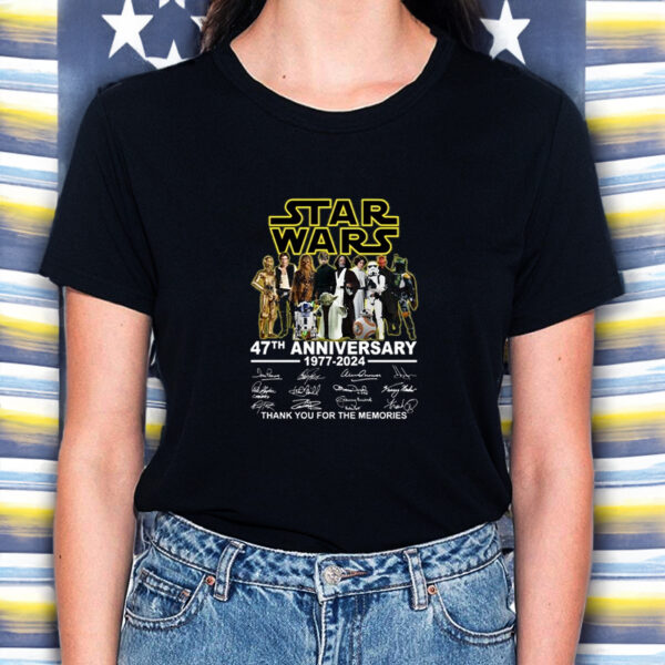 Star Wars 47th Anniversary 1977 – 2024 Thank You For The Memories T-Shirt