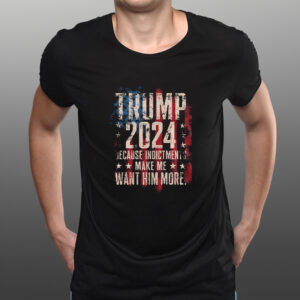 TRUMP 2024 INDICTMENT FLAG TEE SHIRTs