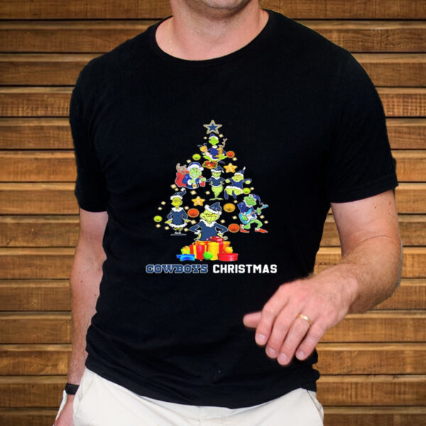 The Grinch Xmas Tree Dallas Cowboys Christmas Shirt