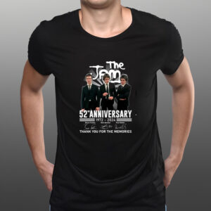 The Jam 52nd Anniversary 1972 – 2024 Thank You For The Memories T-Shirts