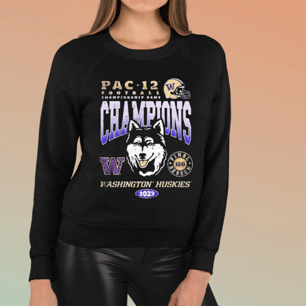 Washington Huskies 2023 Pac-12 Championship Game Champions Final Season 13-0 TShirt