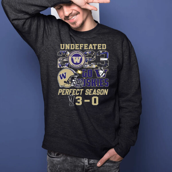 Washington Huskies Undefeated Go Huskies Perfect Season T-Shirtt