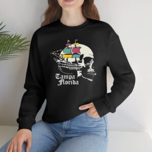 Where I’m From Adult Tampa Black Skull T T-Shirts