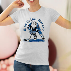 Wolf Blue Collar Hockey Shirts