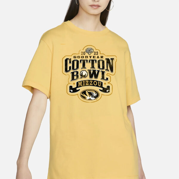 2023 Goodyear Cotton Bowl Mizzou Missouri Tigers T-Shirt3