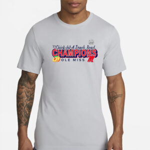 Branded Gray Ole Miss Rebels 2023 Peach Bowl Champions Superior Ability T-Shirt