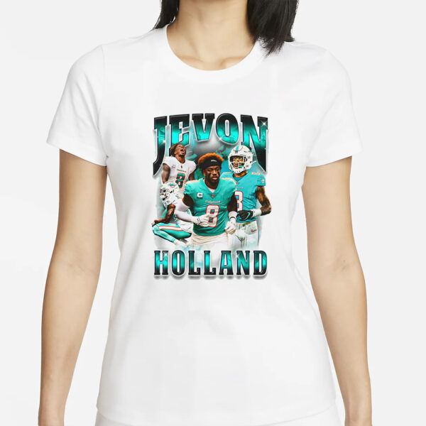 Jevon Holland Miami Dolphins Graphic T-Shirt