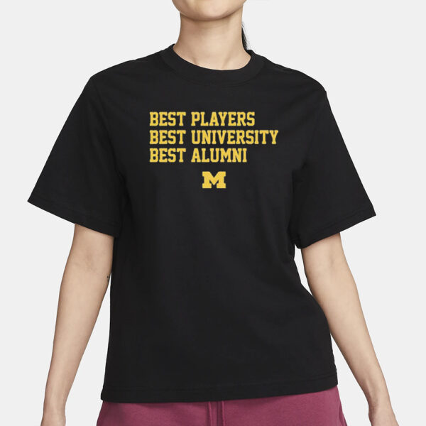 Michigan Football Best Players University Alumni T-Shirt1