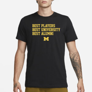 Michigan Football Best Players University Alumni T-Shirt3