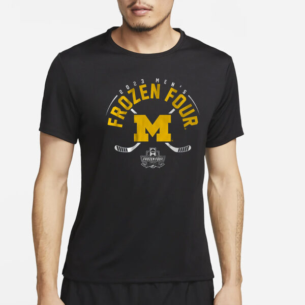 Michigan Hockey 2023 Men’s Frozen Four T-Shirt4