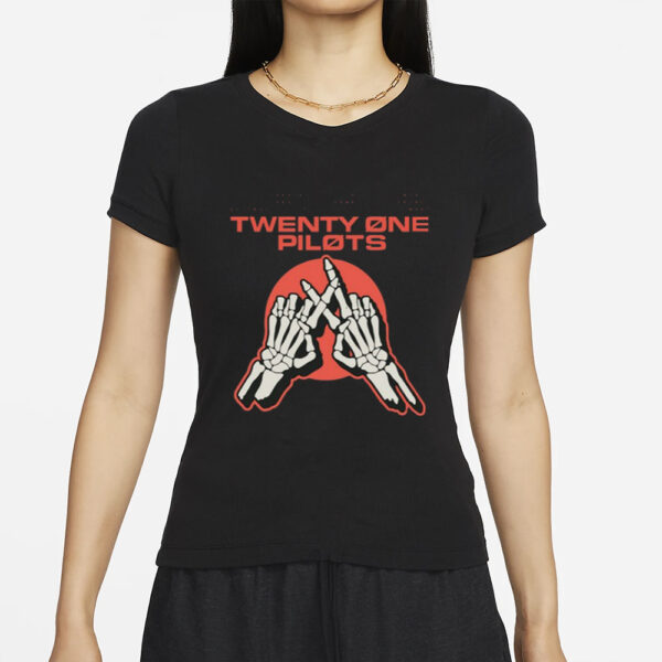 Twenty One Pilots Skeleton Hands T-Shirts