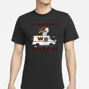 Washington Commanders on a dark desert highway trophy in my arm Snoopy T-Shirt