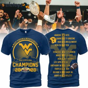 West Virginia Mountaineers Duke's Mayo Bowl Champions 2023 Shirt