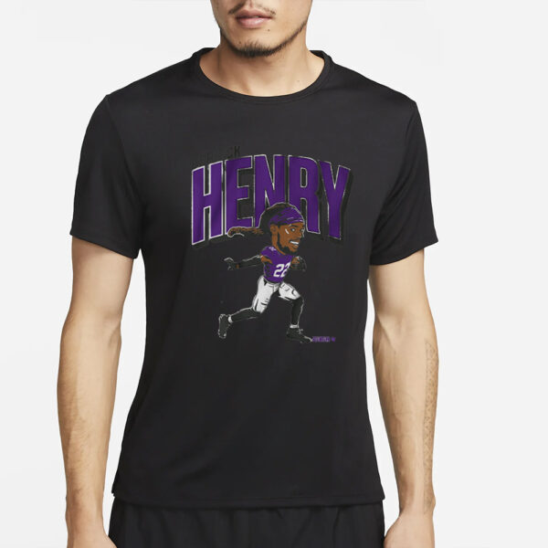 DERRICK HENRY BALTIMORE CARICATURE T-SHIRT2