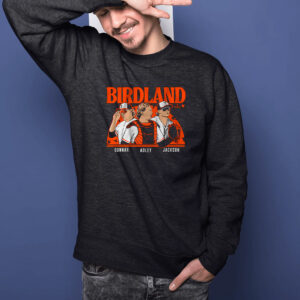 ADLEY RUTSCHMAN, GUNNAR HENDERSON, & JACKSON HOLLIDAY BIRDLAND T-SHIRT1