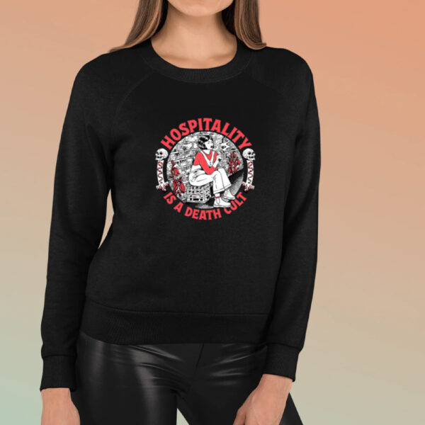 Amyjeanart Store Hospitality Is A Death Cult T-Shirt