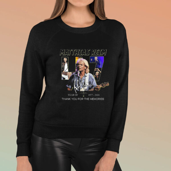 Matthias Reim 47 Years Of 1977-2024 Thank You For The Memories T-Shirt