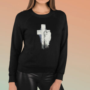 Nessa Barrett Who Is She Crucifix Distressed T-Shirt