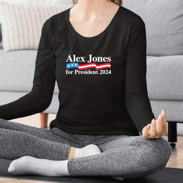 Alex Jones For President 2024 America Flag T-Shirt2