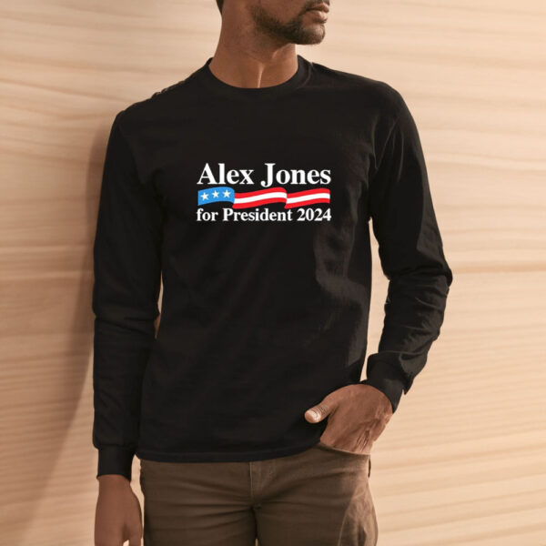 Alex Jones For President 2024 America Flag T-Shirt3