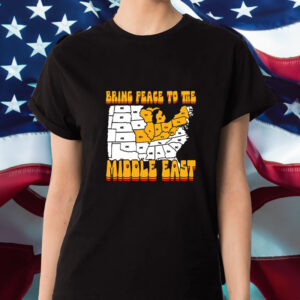 Bring Peace To The Middle East Usa Map T-Shirt1