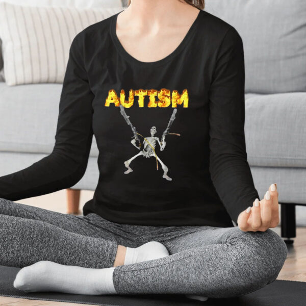 Cera Gibson Autism Skeleton Meme T-Shirt4