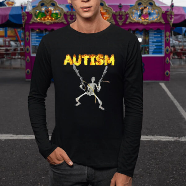 Cera Gibson Autism Skeleton Meme T-Shirt5