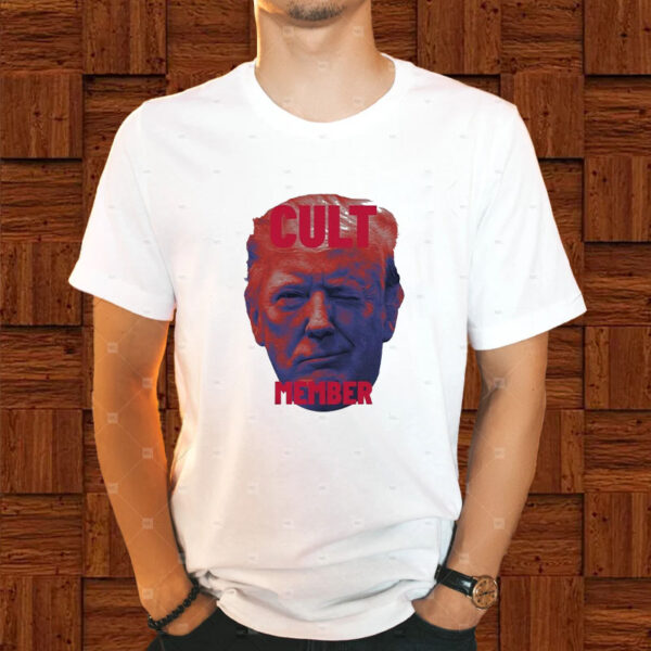 Cult Member Donald Trump Face Images T-Shirt1