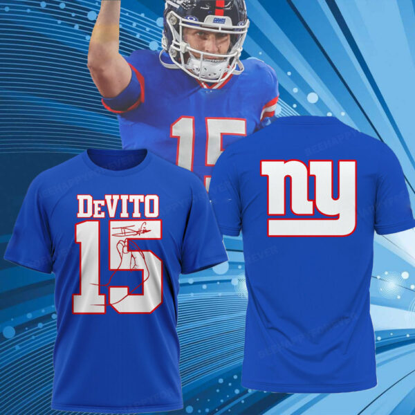 Giants-Tommy DeVito No 15 T-Shirt