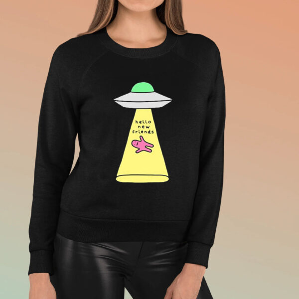 Hello New Friends Ufo Draw T-Shirt