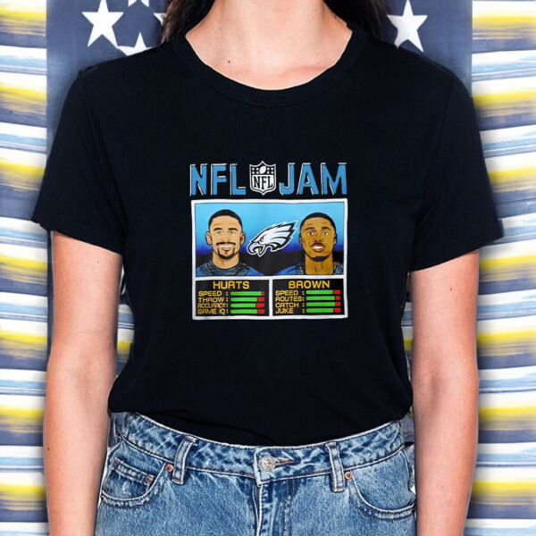 Hurts & Brown Nfl Jam T-Shirt2