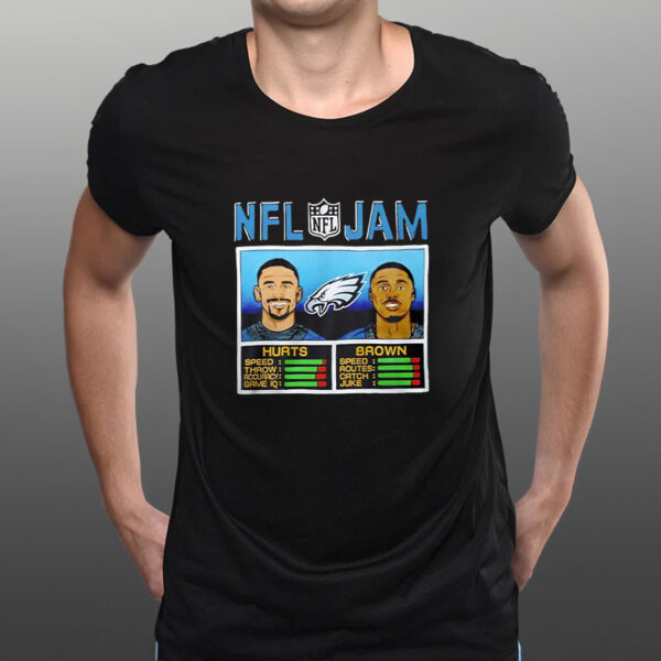 Hurts & Brown Nfl Jam T-Shirt3