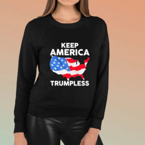 Keep America Trumpless America Flag 2024 T-Shirt