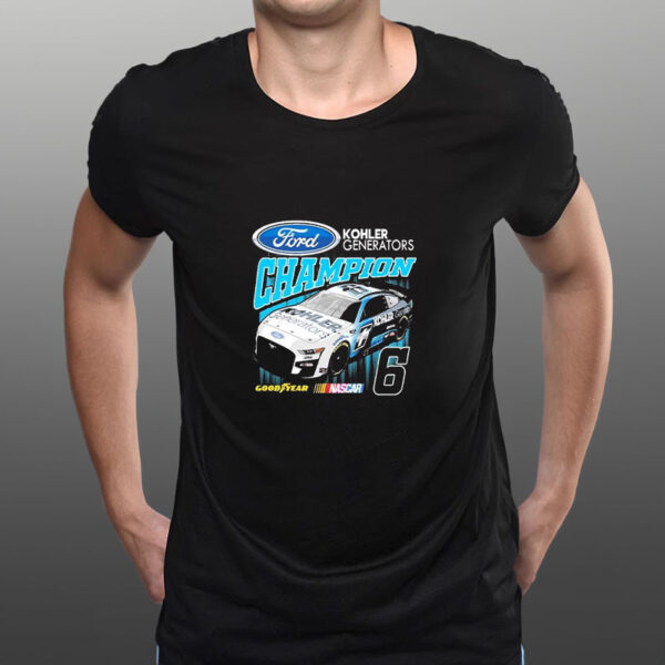 Kohler Generators Champion Goodyear Nascar Ford Car 6 T-Shirt4