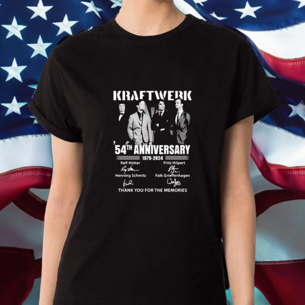 Kraftwerk 54th Anniversary 1970-2024 Thank You For The Memories T-Shirt1