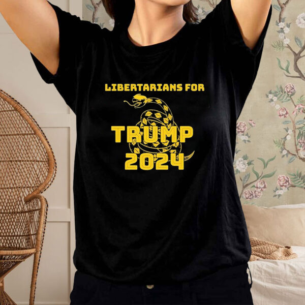 Libertarians For Trump 2024 Snake T-Shirt3