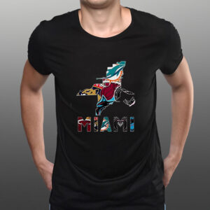 Miami Map Sports Teams Logo T-Shirt2