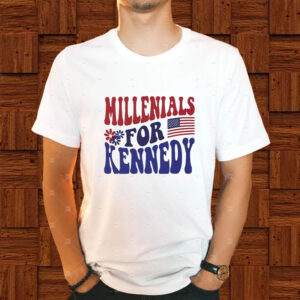 Millennials For Kennedy America Flag T-Shirt1