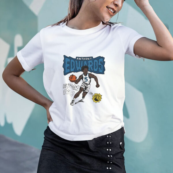 Minnesota Timberwolves Comic Book Anthony Edwards T-Shirt4