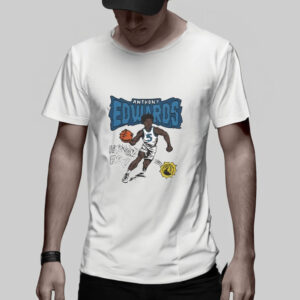 Minnesota Timberwolves Comic Book Anthony Edwards T-Shirt5