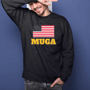 Muga America Flag Logo T-Shirt1