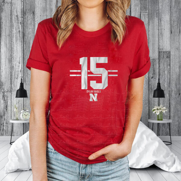 Nebraska Football Dylan Raiola Name & Number T-Shirt3