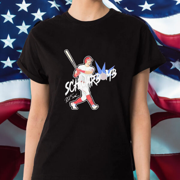 Schwarbomb Baseball Player Signature Images T-Shirt