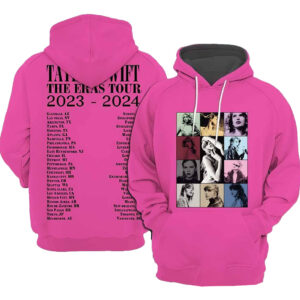 Taylor The Eras Tour 2023-2024 Pink Hoodie