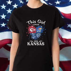 This Girl Love Her Kansas Sports Teams T-Shirt