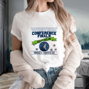 Timberwolves Stadium Essentials 2024 Western Conference Finals T-Shirt2